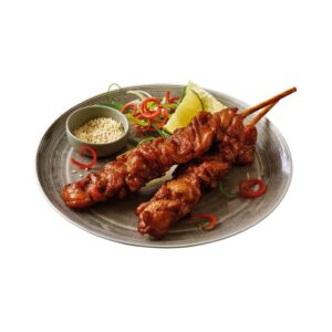 Brochetas de pollo yakitori