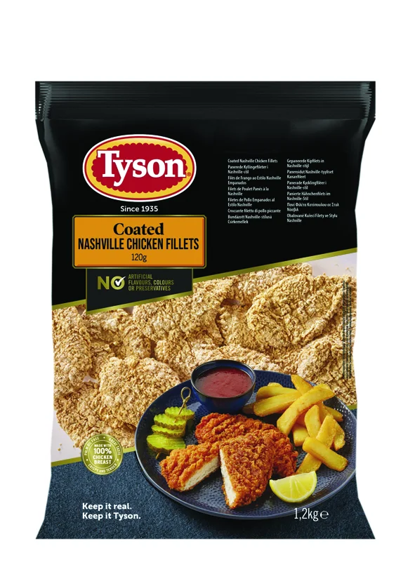Filete de pechuga Nashville Tyson - bolsa producto congelado picante